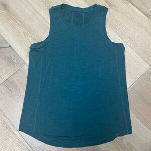 Woolly Merino Wool Tank Top - Emerald Teal Green Women Medium - New